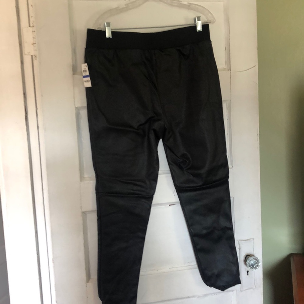 Leather looking leggings, new w/ tags